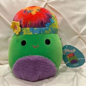 Squishmallows Official Kellytoy 8” Garo Green Mushroom Collectible Plush NWT 🍄